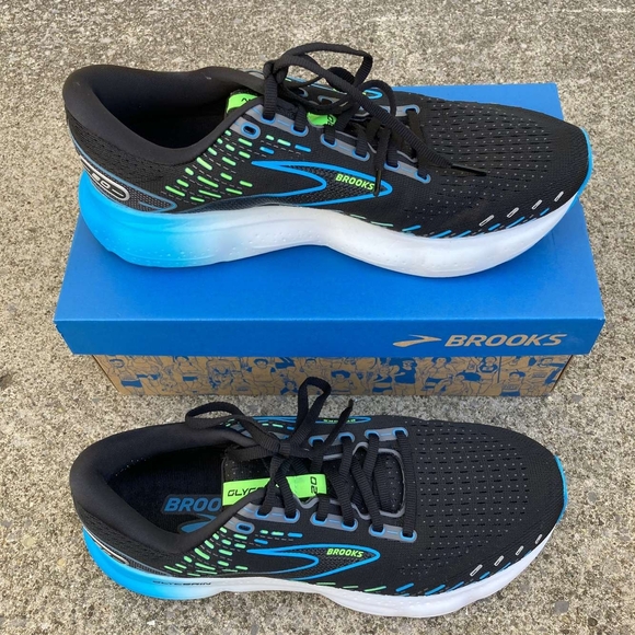Brooks Other - Brooks Glycerin 20 - Black, Blue, and Green. Size 9.5 Mens